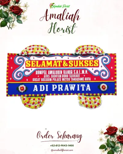 Karangan Bunga Ucapan Selamat di Dawuhan
